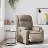 vidaXL Massagesessel Elektrisch Cappuccino-Braun Kunstleder