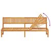 vidaXL Sonnenliege Braun 200 x 57 x 75cm Massivholz Akazie