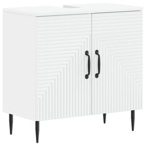 vidaXL Waschbeckenschrank HAARLEM Wei&szlig; 59,5 x 31,5 x 59 cm