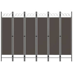 vidaXL 6-tlg. Raumteiler Anthrazit 240 x 180 cm