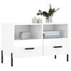 vidaXL TV-Schrank Hochglanz-Wei&szlig; 80x36x50 cm Holzwerkstoff
