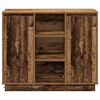 vidaXL LED-Sideboard mit Regal Altholz 90 x 32 x 75 cm Holzwerkstoff