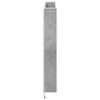 vidaXL Kopfteil-Schrank mit LED mit Regal Beton 140 x 16,5 x 103,5 cm