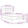vidaXL Ottoman-Bett mit Matratzen Dunkelblau 120x190 cm Samt