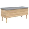 vidaXL Sitzbank mit Stauraum Sonoma-Eiche 102x42x46 cm Holzwerkstoff