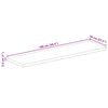 vidaXL Tischplatte 100x70x2,5 cm Rechteckig Altholz Massiv