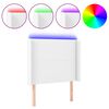 vidaXL LED Kopfteil Wei&szlig; 83x16x118/128 cm Kunstleder
