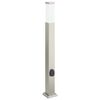 vidaXL Pollerleuchte mit Auslass 80 cm Edelstahl IP44