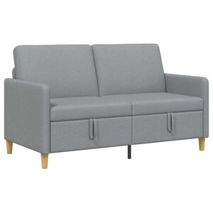 vidaXL Sofa mit Stauraum Hellgrau 152 x 78 x 87 cm Polyester