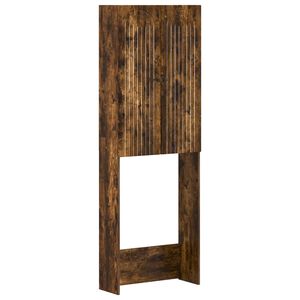 vidaXL Toilettenschrank ALKMAAR Raucheiche 66 x 25,5 x 190 cm