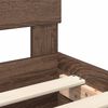 vidaXL Bettrahmen Braun Eichen-Optik 80 x 200 cm Holzwerkstoff
