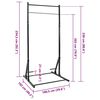 vidaXL Klimmzugstation Schwarz 100,5 x 102 x 234,5 cm