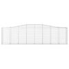 vidaXL Gabionen mit Hochbogen 5 Stk. 400x50x100/120cm Verzinktes Eisen