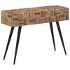 vidaXL Konsolentisch 110x34x80 cm Recyceltes Massivholz Teak