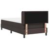 vidaXL Boxspringbett mit Matratze Dunkelbraun 200 x 100 cm Polyester