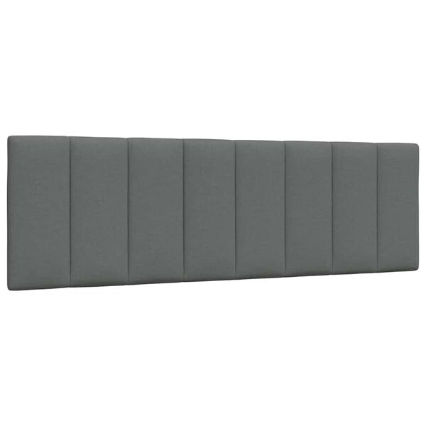 vidaXL Kopfteil-Kissen "Hanko" Dunkelgrau 160 cm Stoff