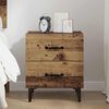 vidaXL Bettschrank Altholz 40 x 35 x 47,5 cm Holzwerkstoff