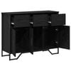 vidaXL Sideboard Schwarz Eichen-Optik 97 x 32,5 x 74,5 cm