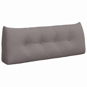 vidaXL R&uuml;cken Kissen Taupe 120 x 24 x 50 cm Stoff