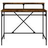 vidaXL Schreibtisch R&auml;uchereiche 100x50x90 cm Holzwerkstoff und Eisen