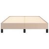vidaXL Bettgestell ohne Matratze Cappuccino-Braun 120x190cm Kunstleder