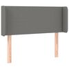 vidaXL Kopfteil mit Ohren Dunkelgrau 103x16x78/88 cm Stoff