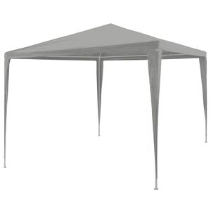 vidaXL Partyzelt Hellgrau 300 x 300 x 255 cm PE und Stahl