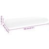 vidaXL Schlafkissen Uni Wei&szlig; 70 x 36 x 13 cm Gel-Speicherschaum