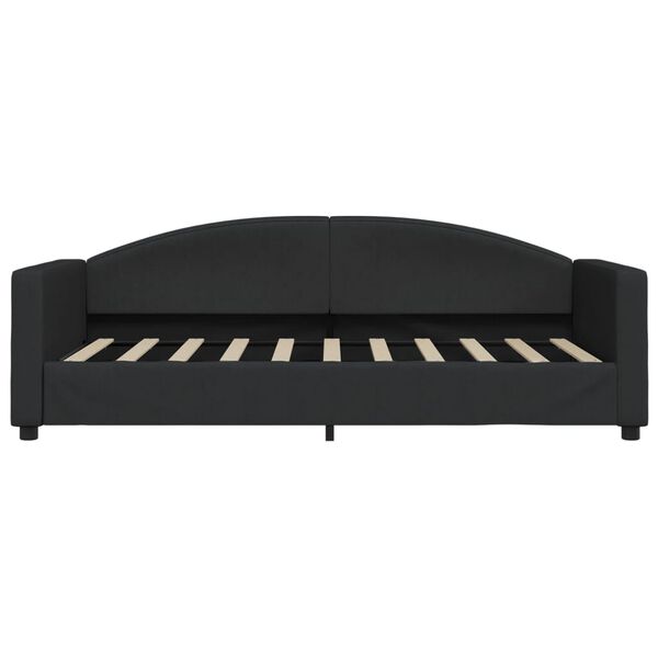 vidaXL Tagesbett Schwarz 90x190 cm Stoff