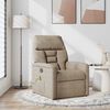 vidaXL Massagesessel Taupe Mikrofasergewebe