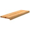 vidaXL Treppenstufen 4 Stk. Hellbraun 80x30x2 cm Massivholz Eiche