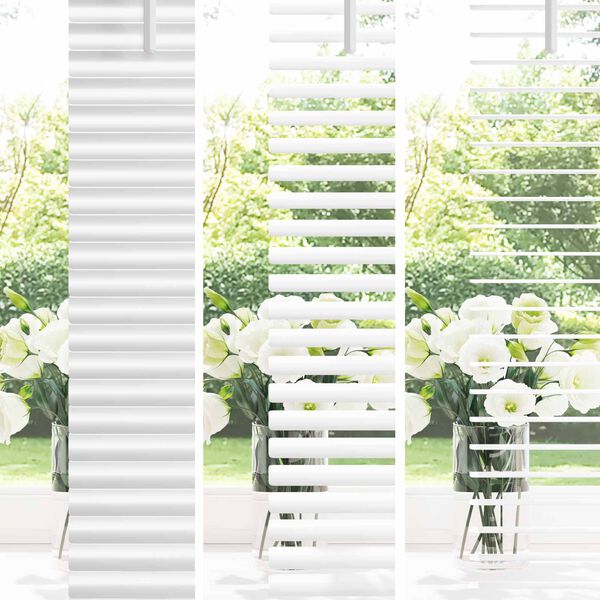 vidaXL Venetianer Jalousie Verstellbar Wei&szlig; 213 x 110 cm PVC