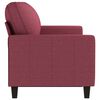 vidaXL 3-Sitzer-Sofa Weinrot 180 cm Stoff