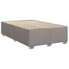 vidaXL Boxspringbett mit Matratze Taupe 100x200 cm Stoff