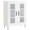 vidaXL Highboard Hochglanz-Wei&szlig; 69,5x34x180 cm Holzwerkstoff