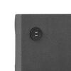 vidaXL Tagesbett mit Matratze USB Dunkelgrau Stoff 90x200 cm