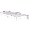 vidaXL Bettgestell Wei&szlig; 75x190 cm Holzwerkstoff