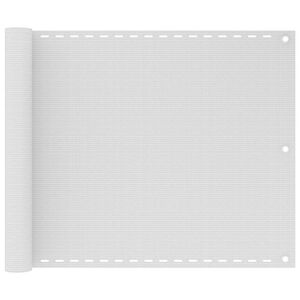 vidaXL Balkon-Sichtschutz Wei&szlig; 75x300 cm HDPE