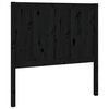 vidaXL Kopfteil Schwarz 95,5x4x100 cm Massivholz Kiefer