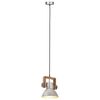 vidaXL H&auml;ngelampe Industriestil 25 W Silbern Rund 19 cm E27