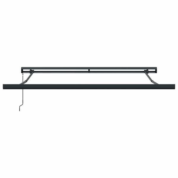 vidaXL Einziehbare Markise Schwarz 350 x 250 cm Stoff und Metall