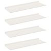 vidaXL Schwebendes Regal 4 stk. Wei&szlig; 60 x 18 x 2,5 cm Stahl