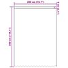 vidaXL Spitzenvorhang mit Vorh&auml;ngen Floral Wei&szlig; 300 x 200 cm Polyester