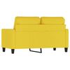 vidaXL 2-Sitzer-Sofa Hellgelb 120 cm Stoff