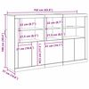 vidaXL LED-Sideboard Altholz 162 x 37 x 100 cm Holzwerkstoff