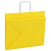 vidaXL Papiertragetaschen 250 Stk. mit Henkeln Gelb 32x22x24 cm