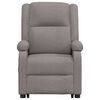 vidaXL Massagesessel mit Aufstehhilfe Taupe Stoff