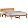 vidaXL Bettrahmen Wachsbraun 200 x 200 cm Massives Kiefernholz