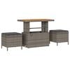 vidaXL Gartensofa-set mit Kissen 8 pcs Grau Poly-Rattan