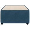 vidaXL Bettgestell Blau 90x190 cm Samt